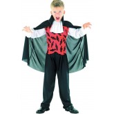 Dětský kostým na karneval Upír Junior, 120-130 cm