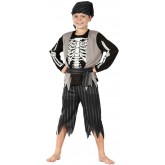Dětský kostým na karneval Kostra Pirát, 130-140 cm