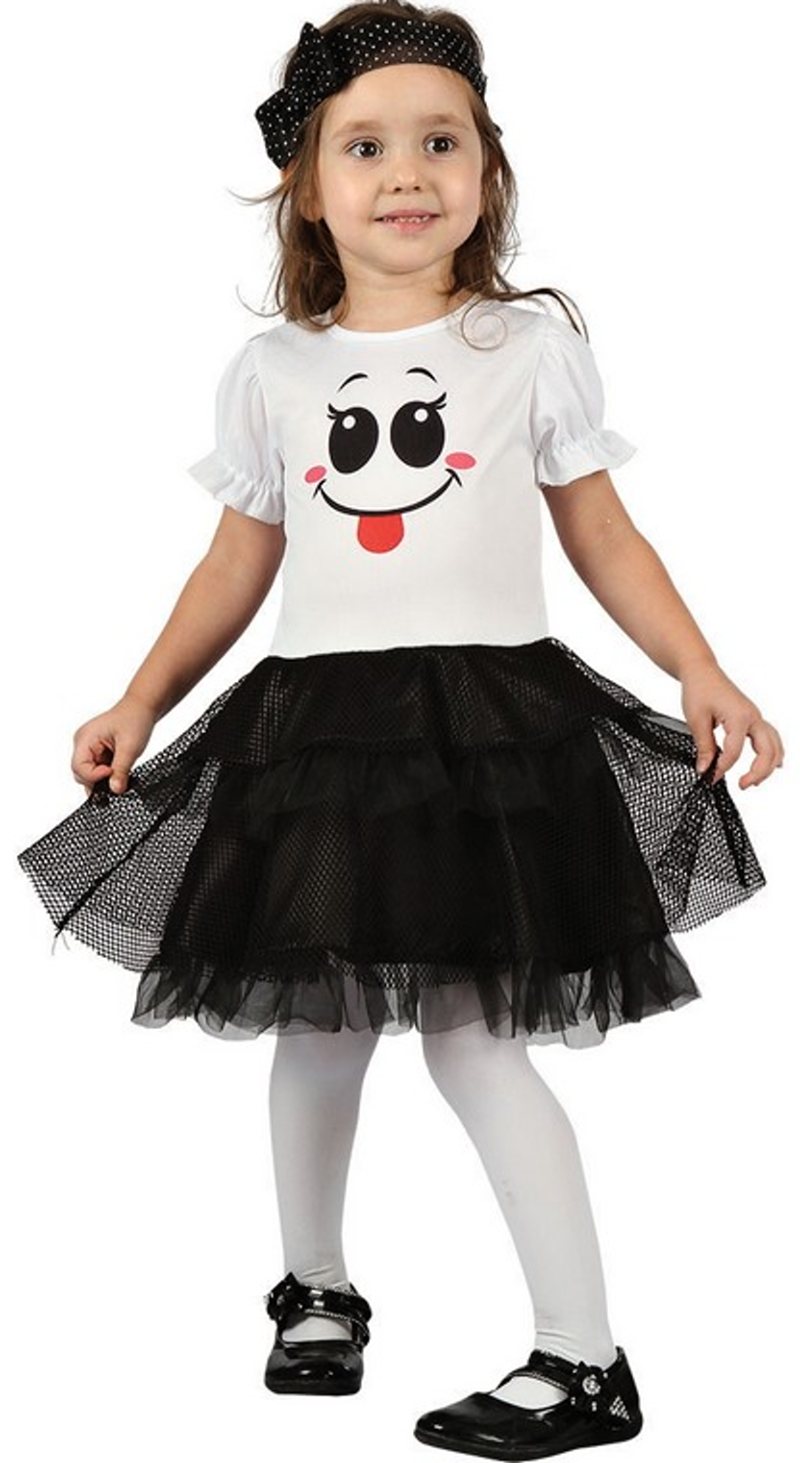 Dětský kostým na karneval Duch Little Girl, 92-104 cm