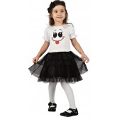 Dětský kostým na karneval Duch Little Girl, 92-104 cm