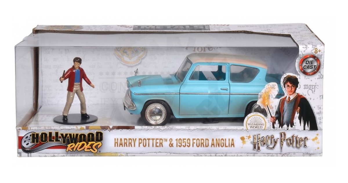 Jada Harry Potter Auto Ford Anglia 1959 1:24 s figurkou Harryho Pottera