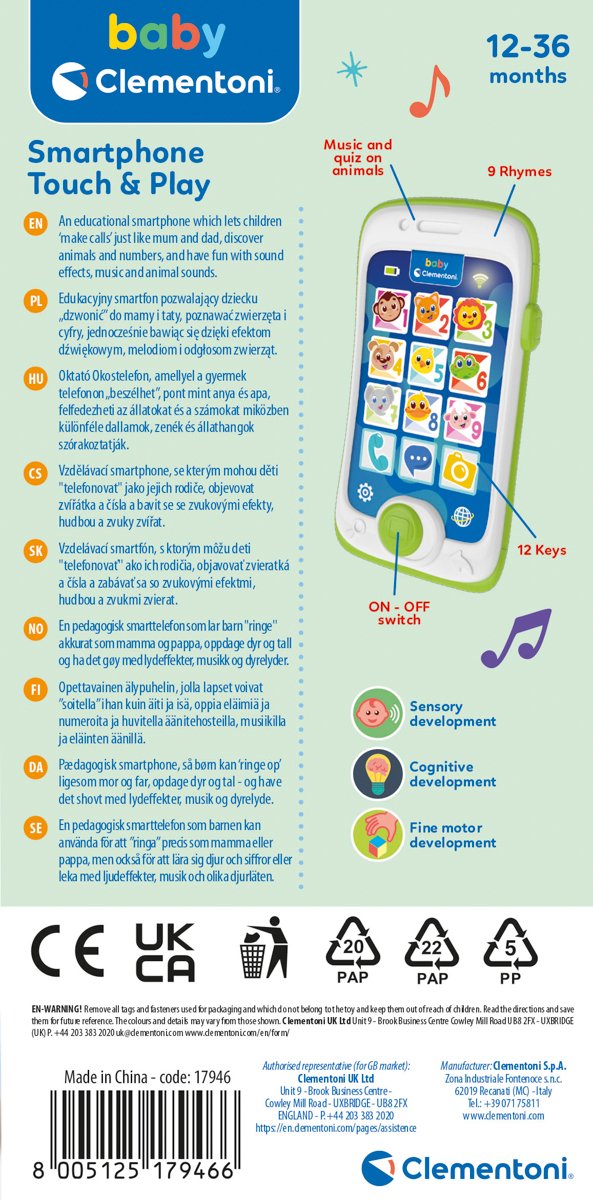 Clementoni Clemmy baby - Můj první smartphone