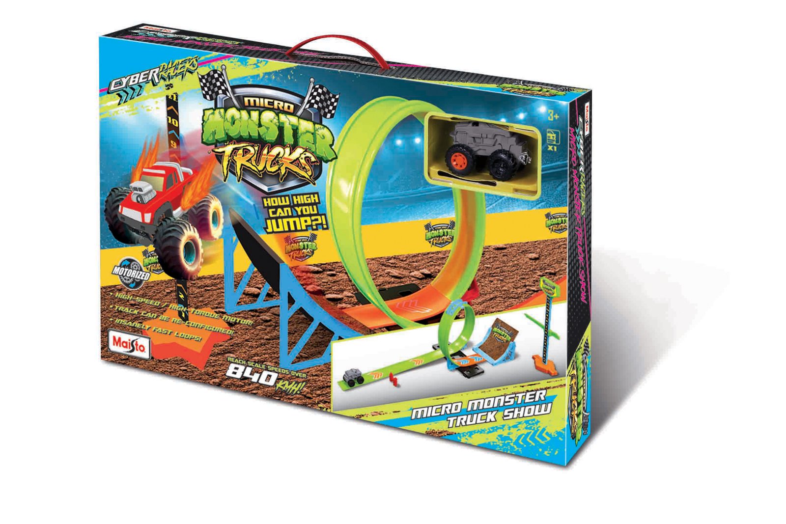 Maisto Cyber Racers set, Play set - Micro Monster Truck Show