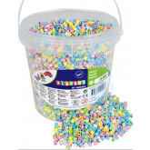 Playbox zažehlovací korálky pastelový mix v kýblíku, 10 000ks