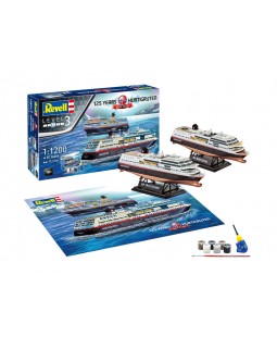 Revell GiftSet 125 Years Hurtigruten TROLLFJORD a MIDNATSOL (1:1200)