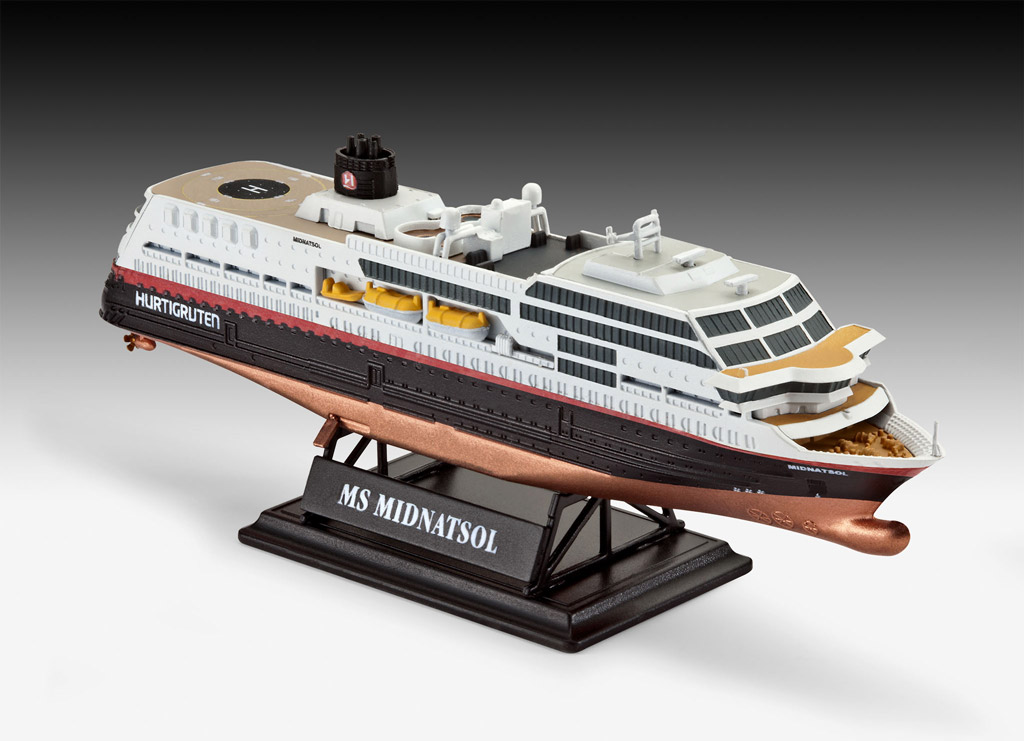 Revell GiftSet 125 Years Hurtigruten TROLLFJORD a MIDNATSOL (1:1200)