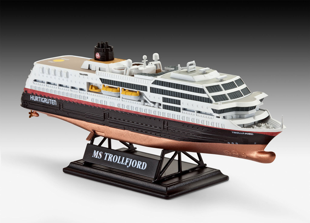 Revell GiftSet 125 Years Hurtigruten TROLLFJORD a MIDNATSOL (1:1200)