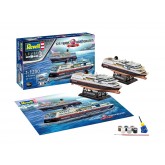 Revell GiftSet 125 Years Hurtigruten TROLLFJORD a MIDNATSOL (1:1200)