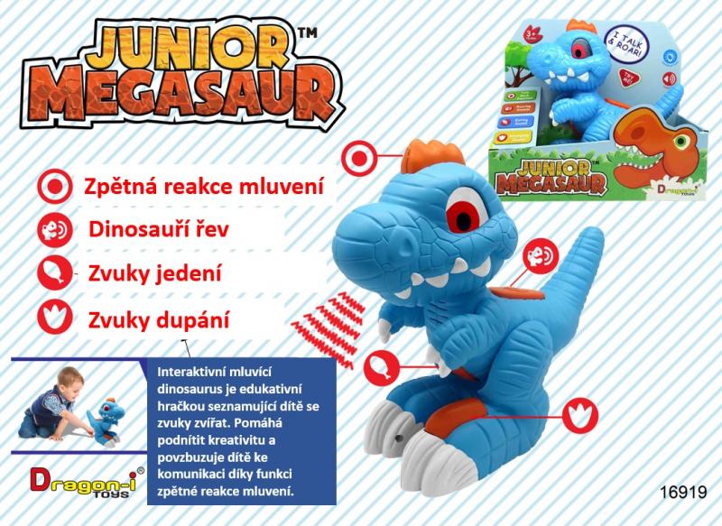 Junior Megasaur Dětský dinosaurus se zvukem