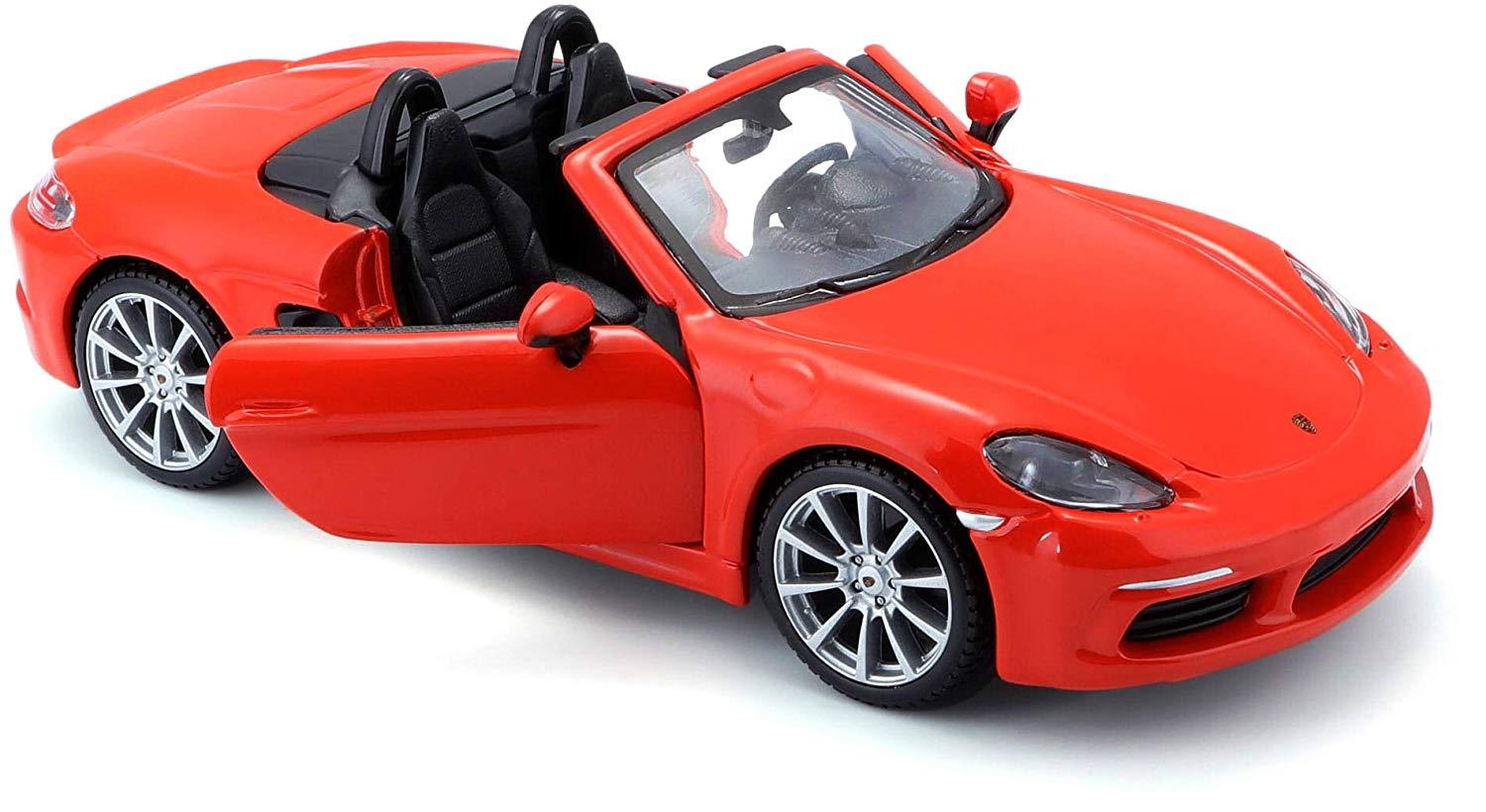 Bburago Porsche 718 Boxster, oranžové 1:24