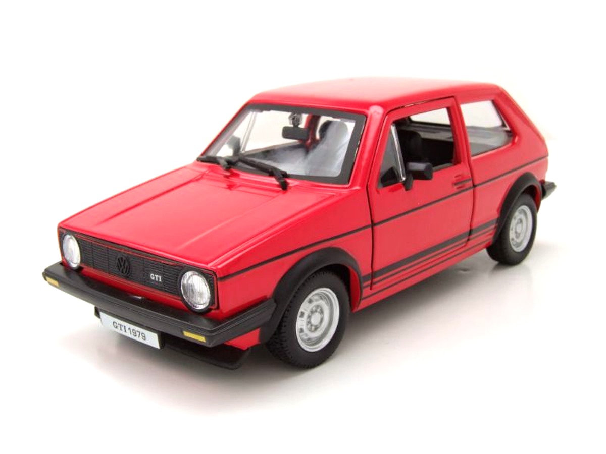 Bburago VW Golf MK1 1974 červený 1:24
