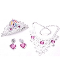 Disney Princezny - set s korunkou a šperky pro princeznu