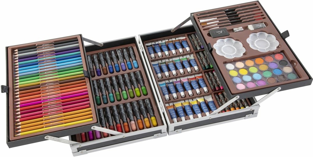 Craft Creative Umělecká sada v kovovém kufříku Fine Art, 145 kusů