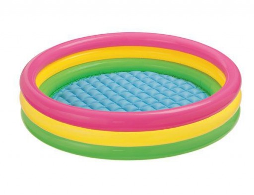 INTEX Kulatý dětský bazén Soft Dno 147x33 cm