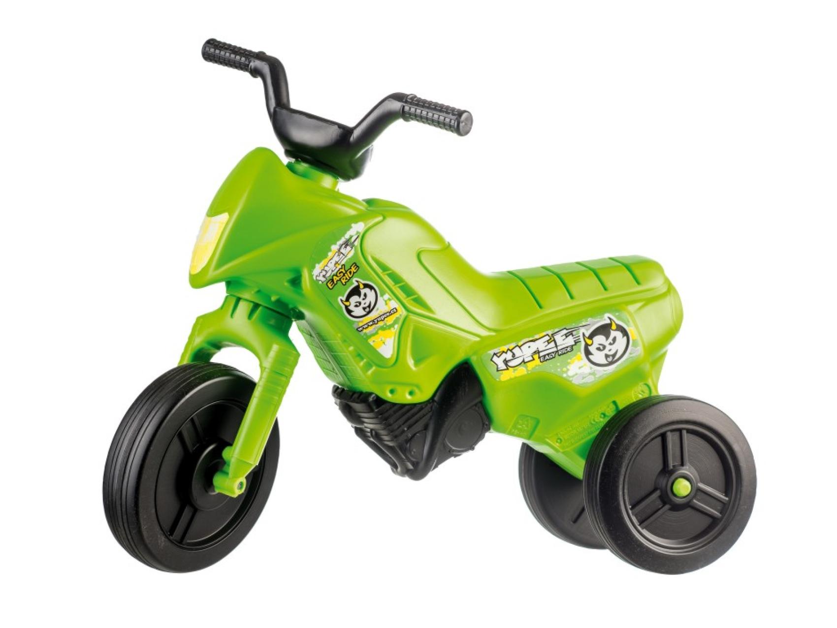 Odrážedlo Enduro Yupee malé, nostnost 25 kg, zelené