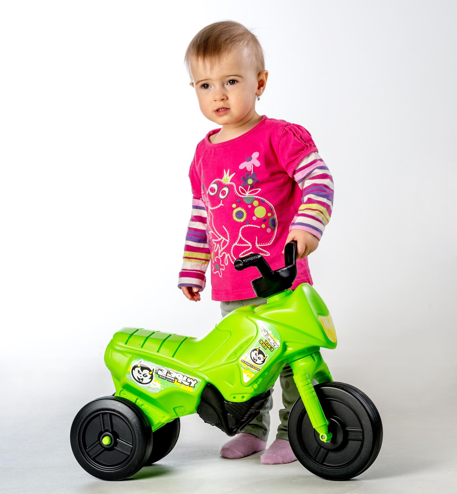 Odrážedlo Enduro Yupee malé, nostnost 25 kg, zelené