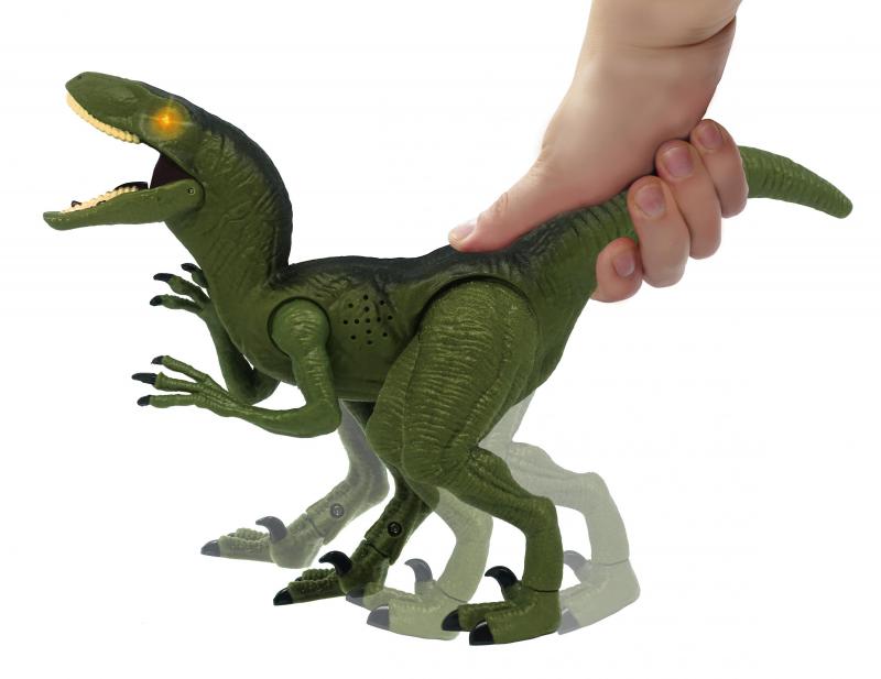 Mighty Megasaur Požírající Velociraptor