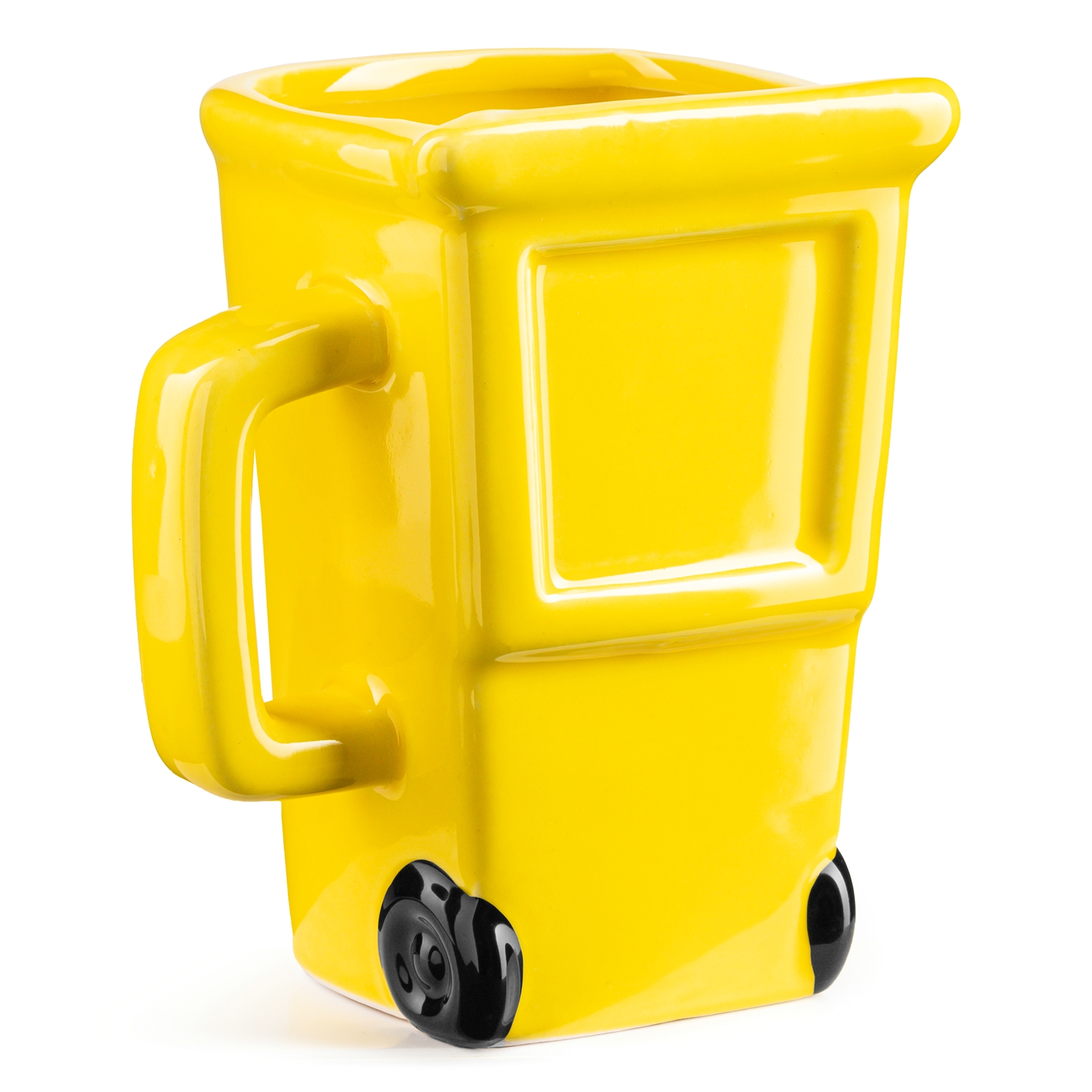 Žlutý hrnek - odpadkový koš pro milovníky recyklace