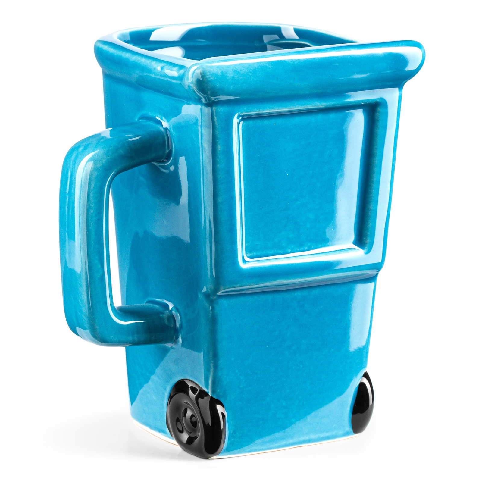 Modrý hrnek - odpadkový koš pro milovníky recyklace