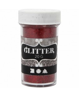 Glitter červené  třpytky ,  20g