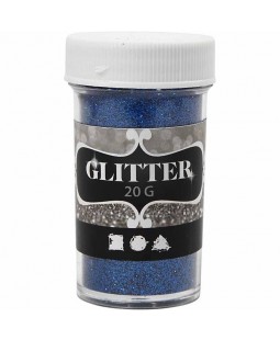 Glitter modré třpytky, 20g