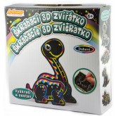 ArtLover škrabací 3D obrázek Duhové zvířátko - Dinosaurus