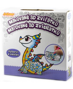 ArtLover malované 3D zvířátko - Drak 15cm