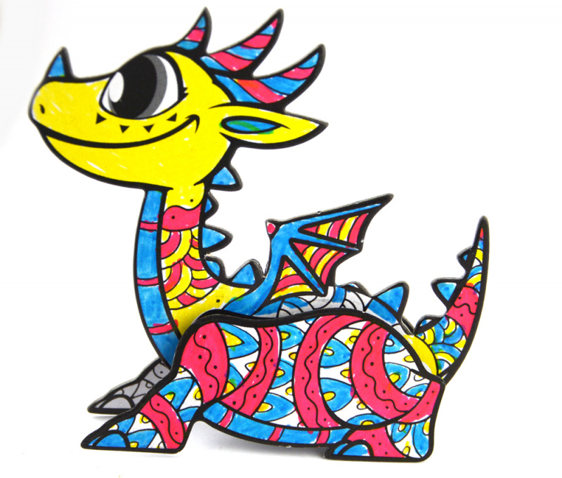 ArtLover malované 3D zvířátko - Drak 15cm