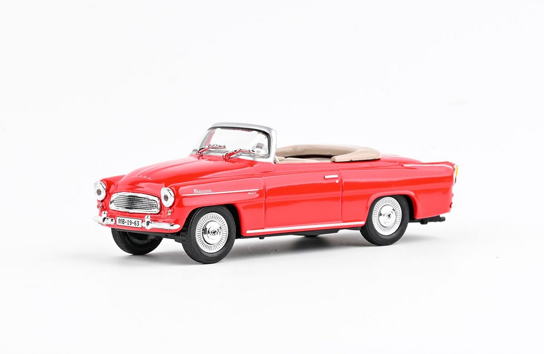 Abrex Škoda Felicia Roadster (1963) Červená Světlá 1:43
