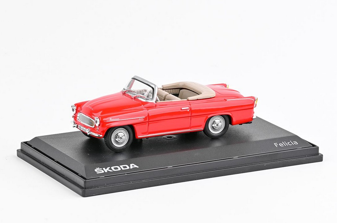 Abrex Škoda Felicia Roadster (1963) Červená Světlá 1:43