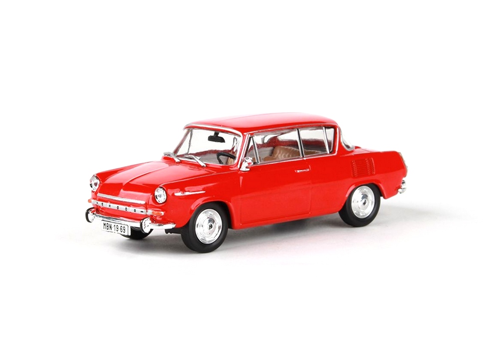 Abrex Škoda 1100MBX (1969) Červená Oranžová 1:43