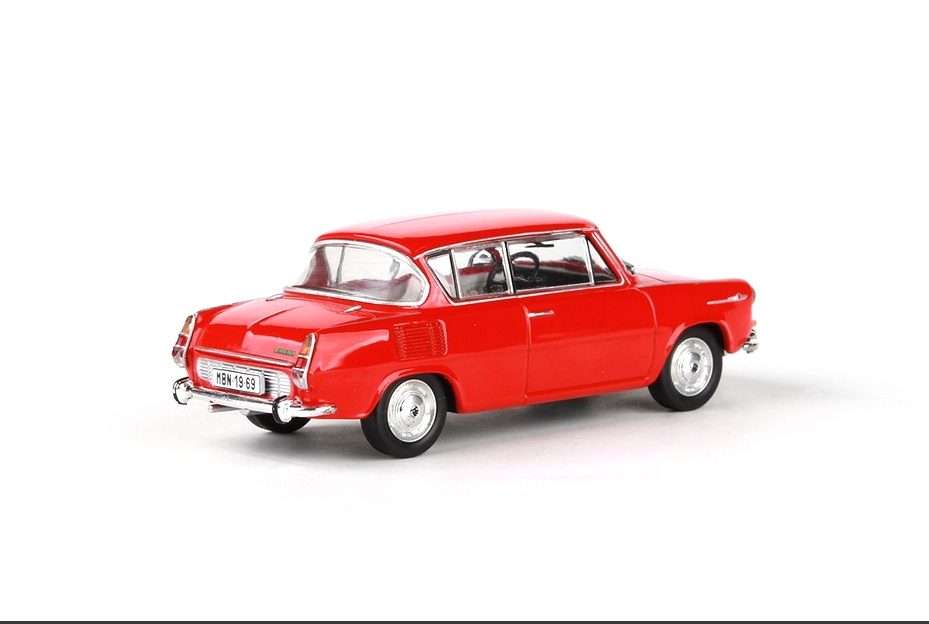 Abrex Škoda 1100MBX (1969) Červená Oranžová 1:43