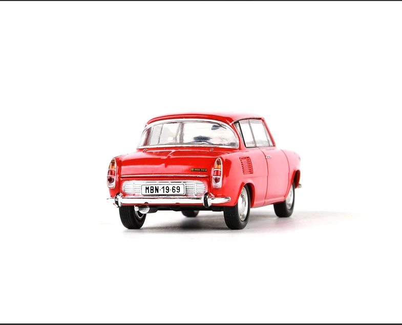 Abrex Škoda 1100MBX (1969) Červená Oranžová 1:43