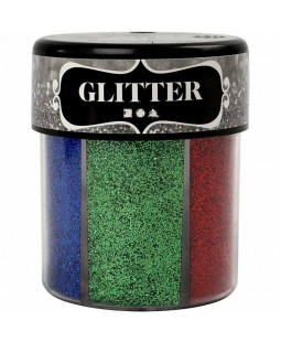 Sada Glitter třpytky 6 x 13g tmavé barvy