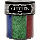 Sada Glitter třpytky 6 x 13g tmavé barvy