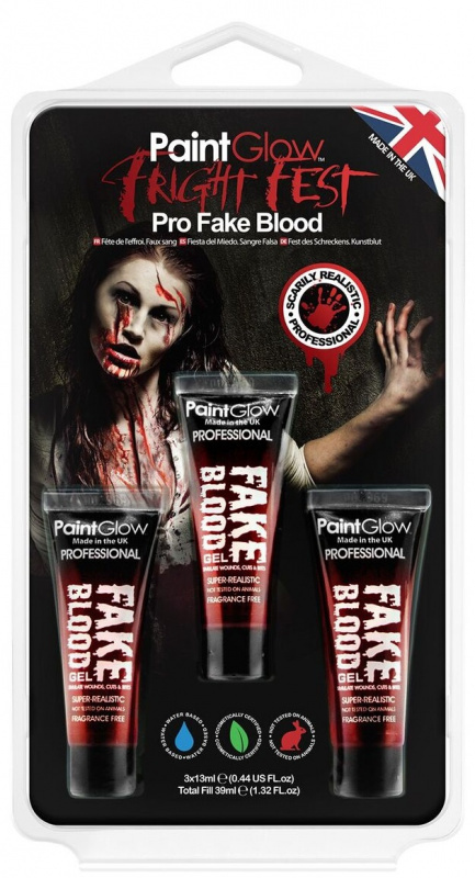 PaintGlow Sada falešné krve - 3x13ml
