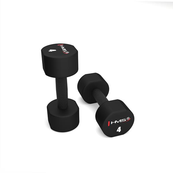 Polyuretanové jednoruční činky HMS HPT04, 2x4 kg