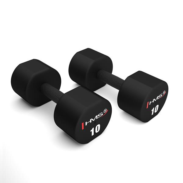 Polyuretanové jednoruční činky HMS HPT10, 2x10 kg