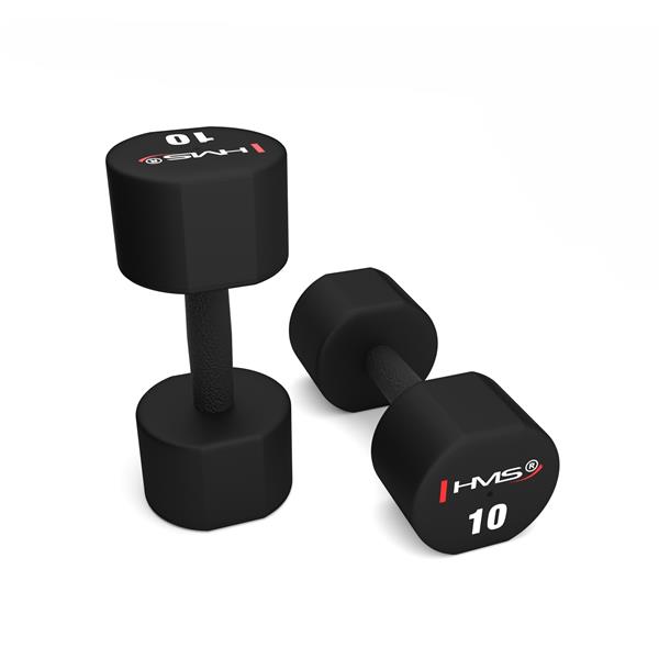 Polyuretanové jednoruční činky HMS HPT10, 2x10 kg