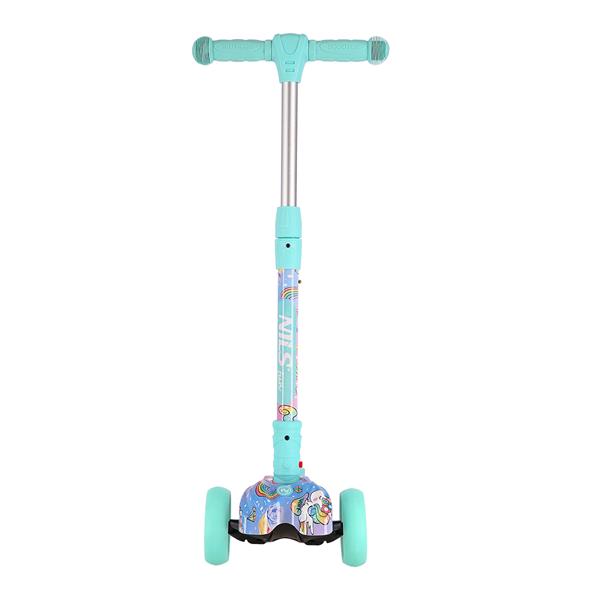 Dětská tříkolová koloběžka NILS Fun HLB15A mint s LED