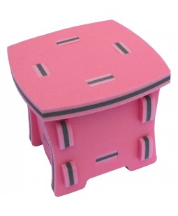 Pěnová židlička, růžová 26x26x23 cm