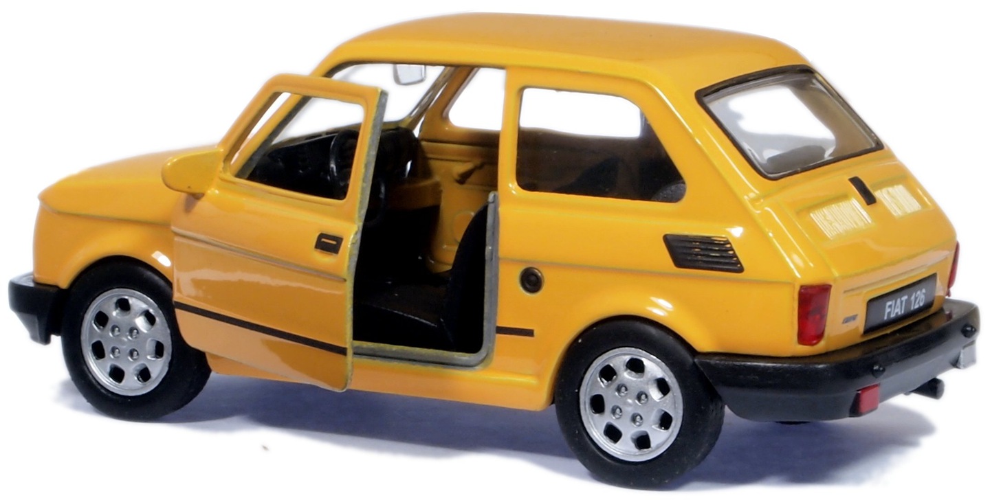 Welly Fiat 126, Žlutý 1:34-39