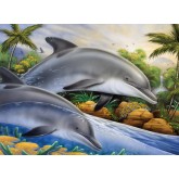 Royal Langnickel Malování podle čísel - Delfíni, 40x30 cm