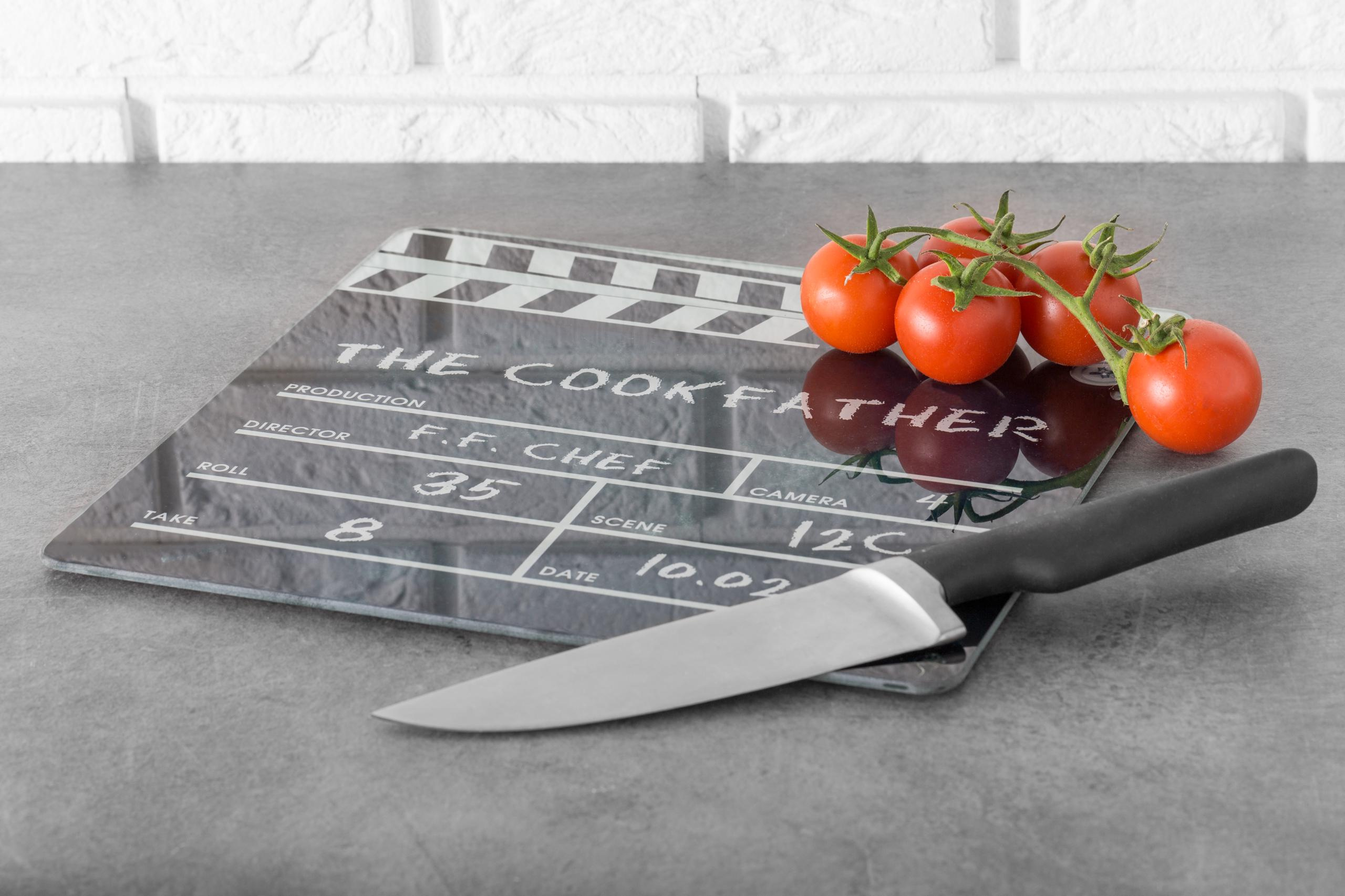 Skleněné prkénko na krájení, Filmová klapka