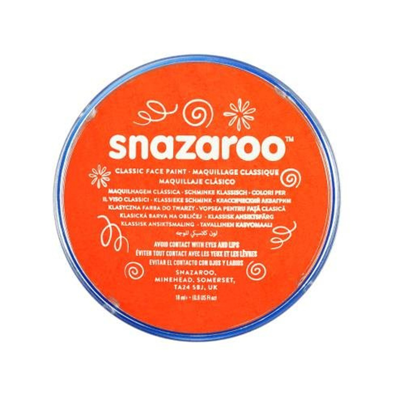 Snazaroo barva na obličej 18 ml. - Oranžová, Dark Orange