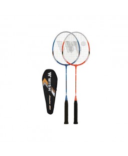 Badmintonový set Wish Alumtec 330K, Oranžová a modrá