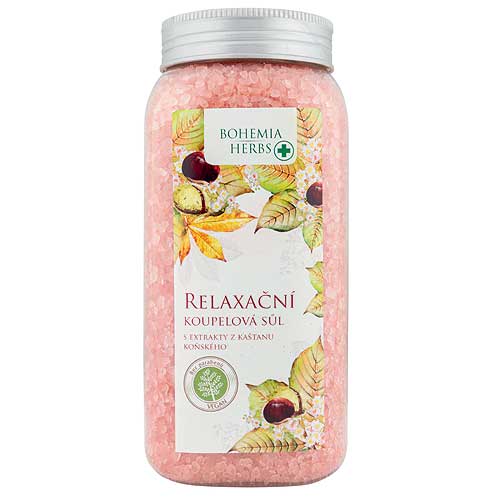 Bohemia Gifts Bylinná koupelová sůl 900 g - koňský kaštan
