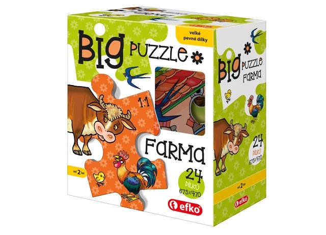 Efko Puzzle BIG Farma BABY 24 dílků