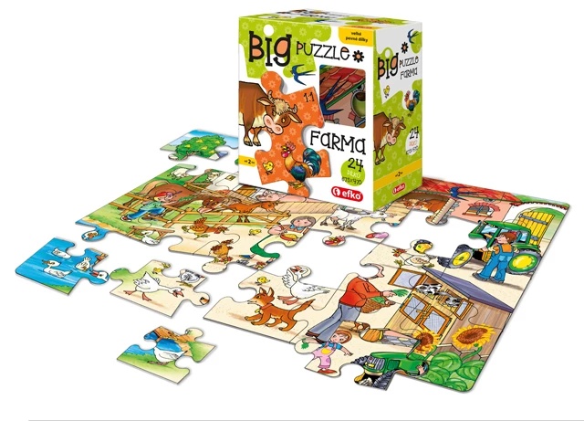 Efko Puzzle BIG Farma BABY 24 dílků
