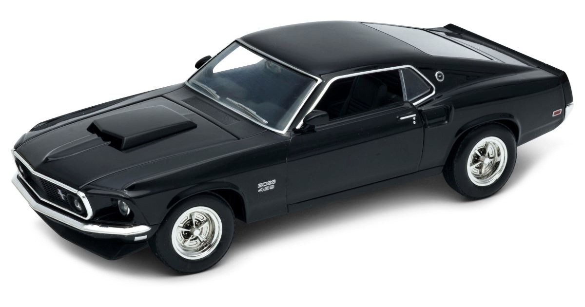 Welly Ford Mustang Boss 429, 1969, černý 1:24